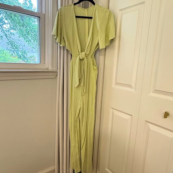 Lulus Pants - Lulus Tie-Front Cutout Jumpsuit Size Small